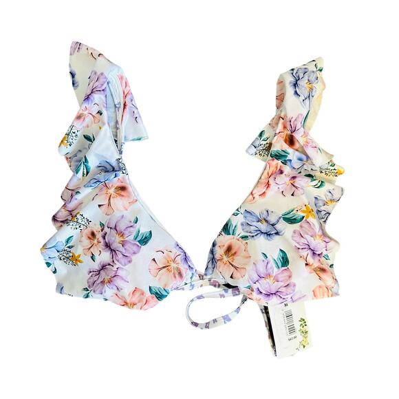 Chelsea & Violet Floral 2 Piece Swimsuit M - Picture 2 of 7